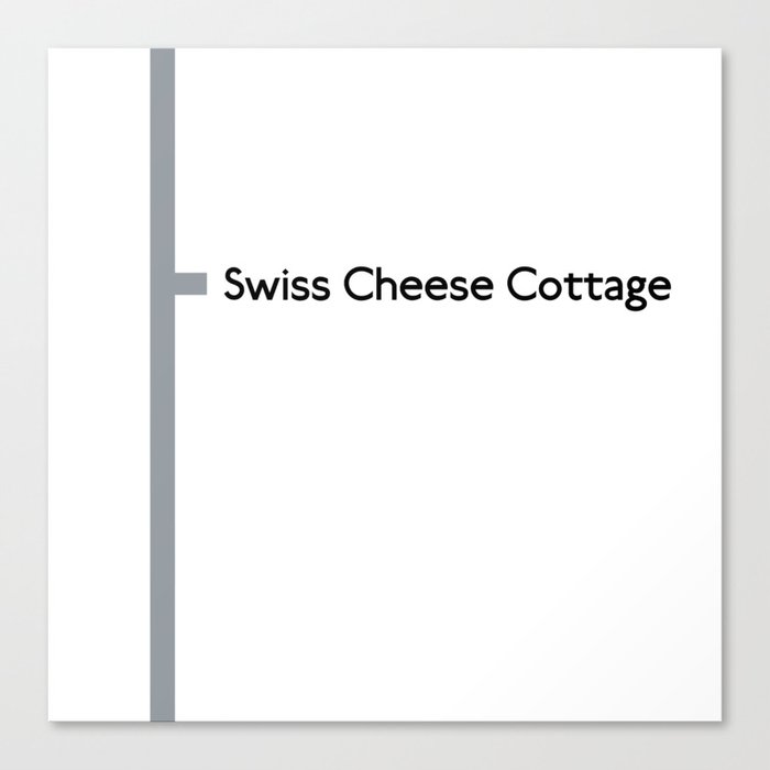 Swiss Cheese Cottage station Canvas Print