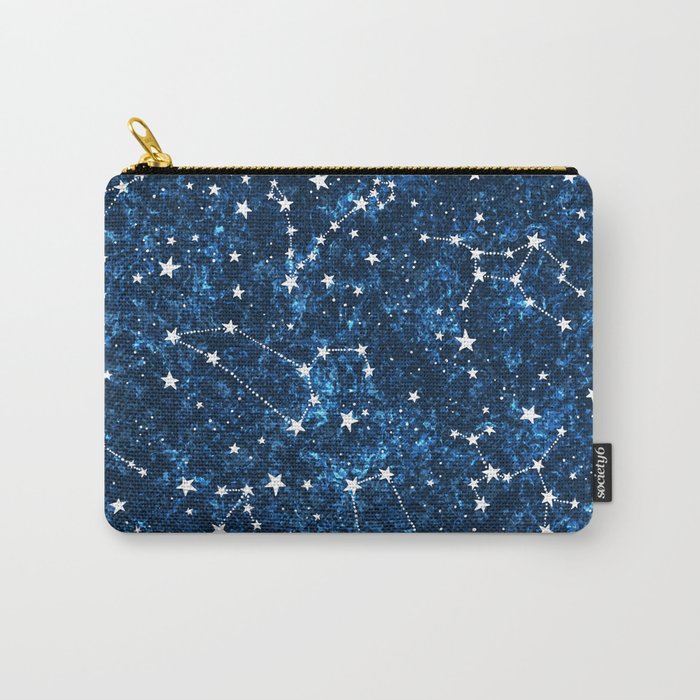 Starry Night Sky Cosmic Constellations Carry-All Pouch