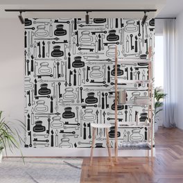 Vintage Pen and Ink pattern Wall Mural