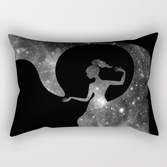 Galaxy From Within BNW Rectangular Pillow