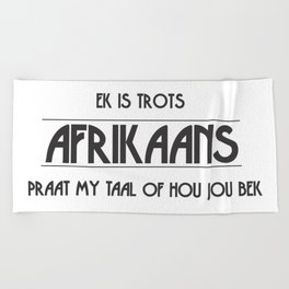 Afrikaans Beach Towel