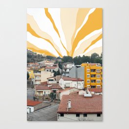 Rooftop Hills in Montserrat, Spain Canvas Print