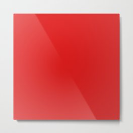 Primary Color Red Metal Print