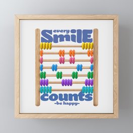 Every Smile Counts Framed Mini Art Print