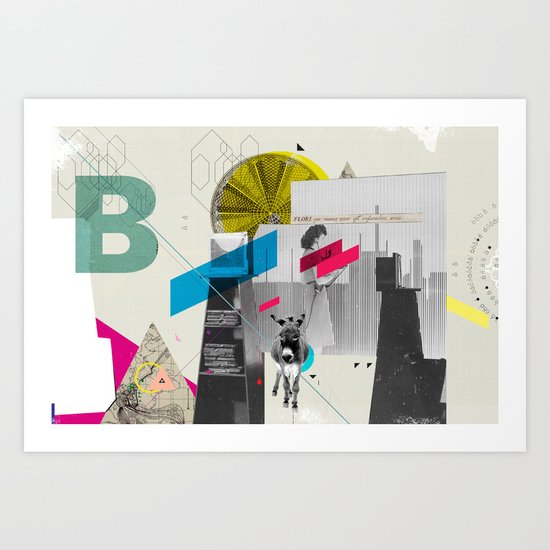 "B" Art Print