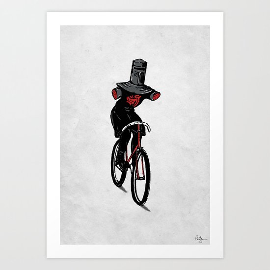 Look No Hands! Art Print