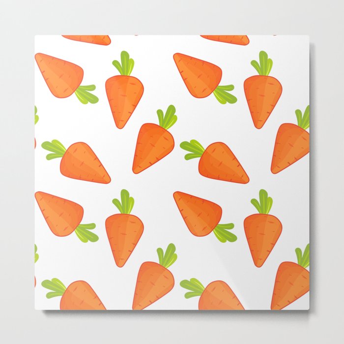 carrot pattern Metal Print