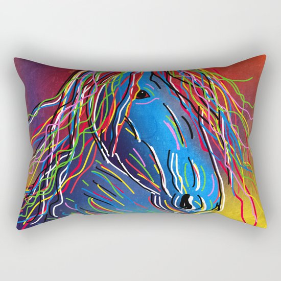 horse Rectangular Pillow
