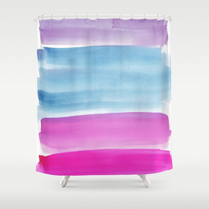 33 Abstract Painting Watercolor 220324 Valourine Original  Shower Curtain
