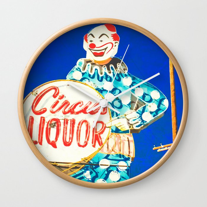 Circus Liquor - Burbank, CA Wall Clock