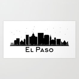 Texas El Paso Times City  Art Print