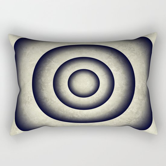 Minimal grunge 3D abstraction Rectangular Pillow