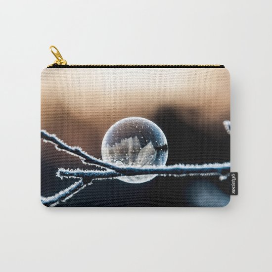 Wintry World in Frozen Bubble Carry-All Pouch