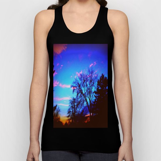 Colorful Sky (vintage) Unisex Tank Top