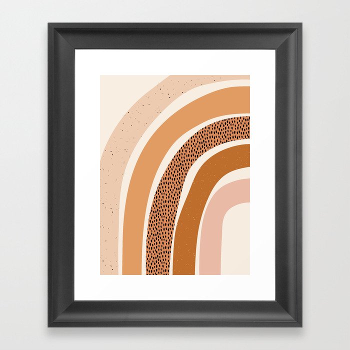 Earth Color Rainbow Framed Art Print