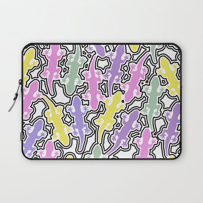 Lizards with a black outline Laptop Sleeve