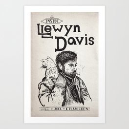 Inside Llewyn Davis - Sketchy Art Print