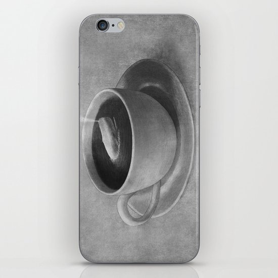 Whale in a tea cup iPhone & iPod Skin