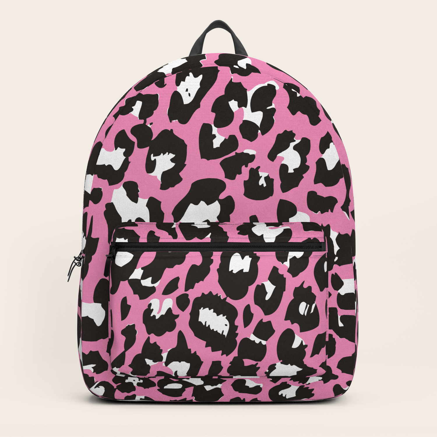 cheetah print pink backpack