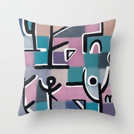 Night in the woods Throw Pillow