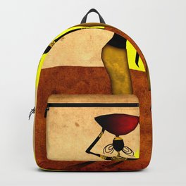 Africa retro vintage style design illustration Backpack | Painting, Acrylic, Oil, People, Travel, Fashion, Illustration, Drawing, Ethnic, Nature 