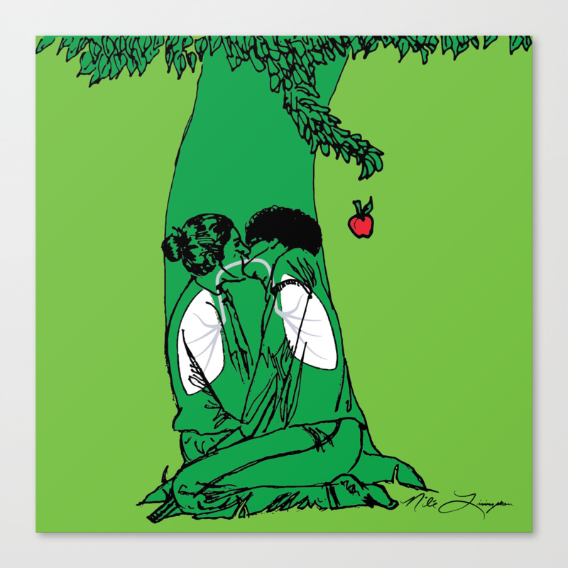 The Giving Tree Or The Taking Human Canvas Print By Nilelivingston