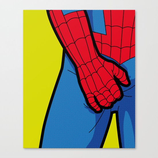 The secret life of heroes - SpiderItch Canvas Print