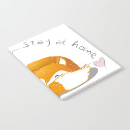 stay at home fox Notebook