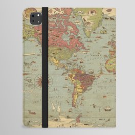 Mercator world map iPad Folio Case