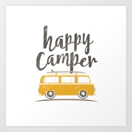 Happy Camper Art Print