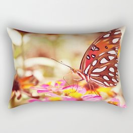 Textured Butterfly Rectangular Pillow