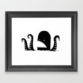 Kraken Attackin' Framed Art Print