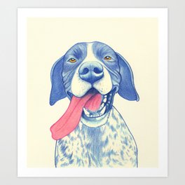 Pointer dog - Jola 01 Art Print