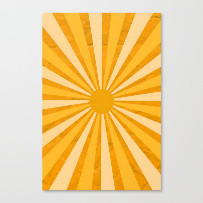 Retro Vibes Abstract Canvas Print