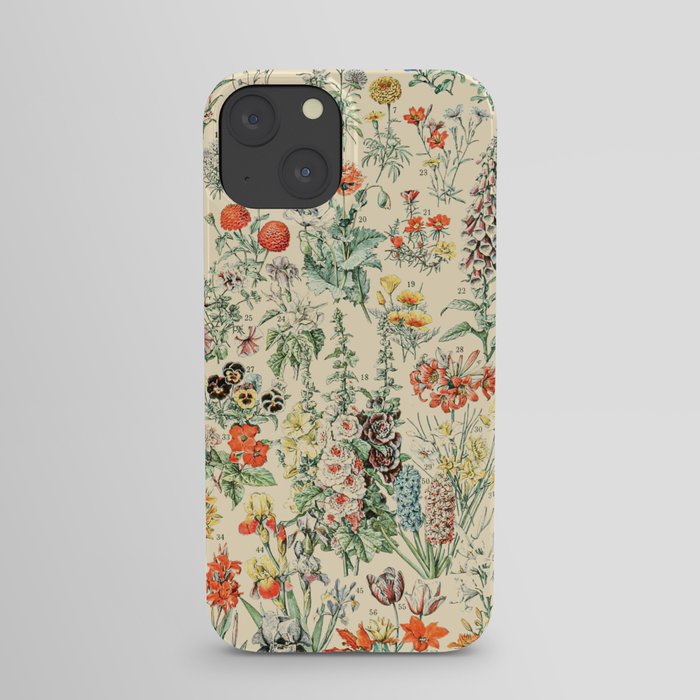Wildflower Diagram // Fleurs II by Adolphe Millot XL 19th Century Science Textbook Artwork iPhone Case