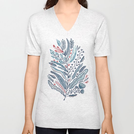 Turning Over A New Leaf Unisex V-Neck