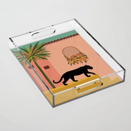 Panther on the Prowl Acrylic Tray