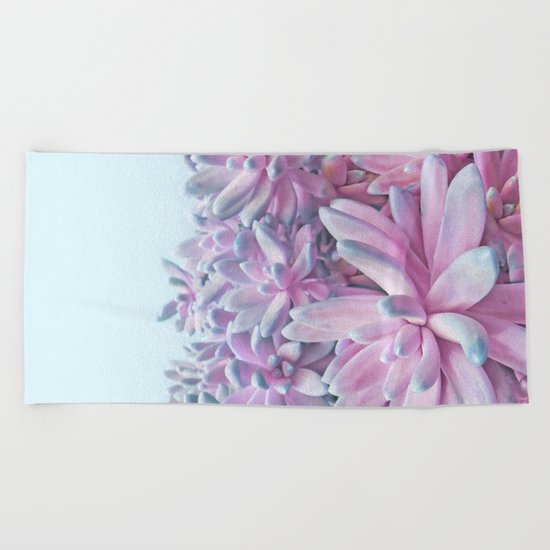 Sweet Succulents Beach Towel