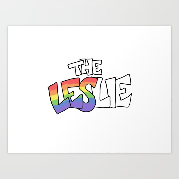 The Leslie Logo Art Print