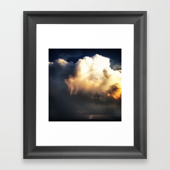 Lighting Strikes Framed Art Print