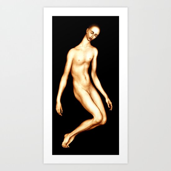 Fluid figure Art Print