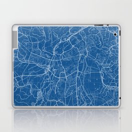 Ostrava City Map of Czech Republic - Blueprint Laptop Skin