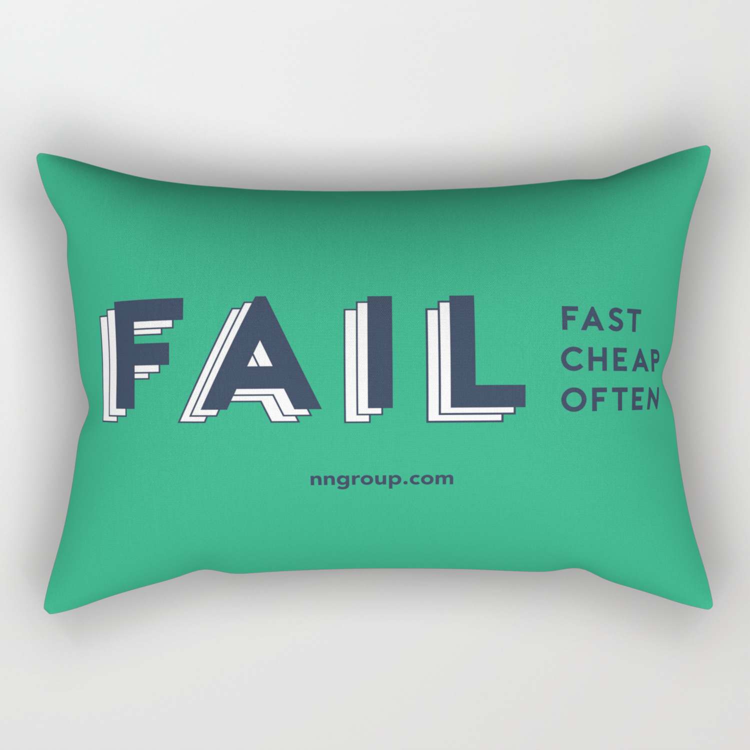 Fail Fast Fail Cheap Fail Often Rectangular Pillow By