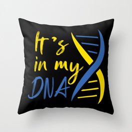 It's In My DNA Ukrainian Throw Pillow