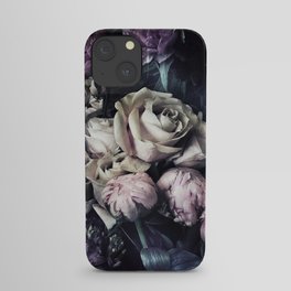 Roses and peonies vintage style iPhone Case