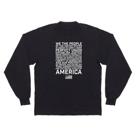 American Constitution Preamble Long Sleeve T-shirt