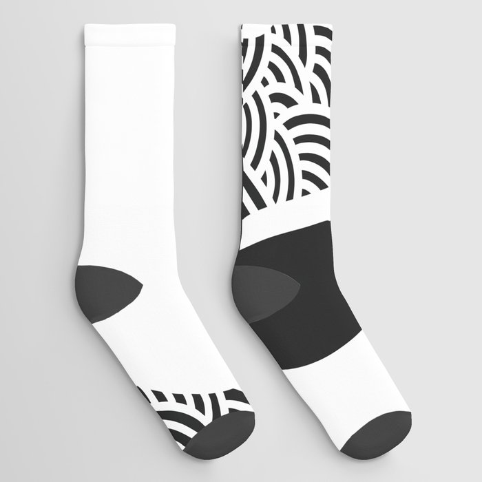 Abstract arch pattern 8 Socks