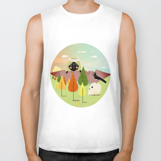 Good morning crow Biker Tank