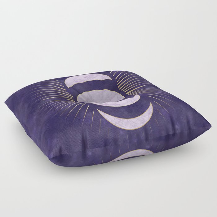 Purple Moon Floor Pillow
