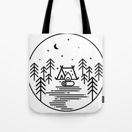 Camping in the Great Outdoors / Geometric / Nature / Camping Shirt / Outdoorsy Tote Bag